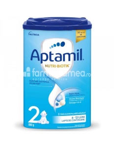 Aptamil 2 Nutri-Biotik lapte praf, de la 6 luni, 800 g