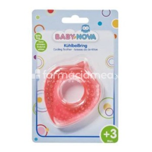 Baby Nova 31508 Inel Dentitie Racoritor in Forma de Stea/Inima 3luni+