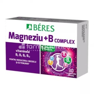 Beres Magneziu cu B Complex x 30cpr film