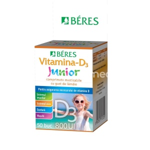 Beres Vitamina D3 Junior 800UI x 50cpr mast