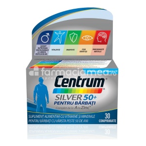 Centrum Silver 50+ pt Barbati x 30cpr film Gsk