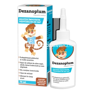 Dezanoplum Solutie impotriva Paduchilor 75ml Zdrovit
