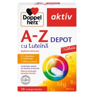 Doppelherz A-Z Retard cu Luteina x 30cpr+10cpr
