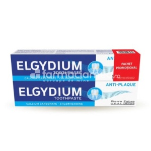 Elgydium Pasta Dinti Antiplaca 2x75ml PROMO
