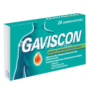 Gaviscon Mentol x 24cpr mast Reckitt Benckiser RO