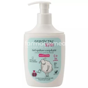 Gerovital Kids Gel Spalare Corp si Par Hydra Care 300ml