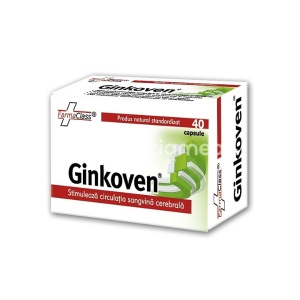 Ginkoven Stimuleaza Circulatia Sangvina Cerebrala x 40cps FarmaClass