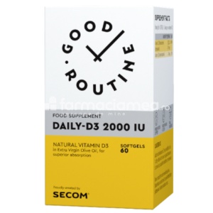 Good Routine Daily - D3 2000UI, 60 capsule, Secom