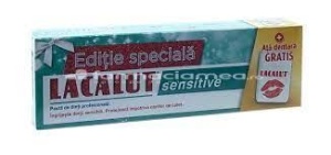 Lacalut Pasta Sensitive 75ml +Ata Dentara 10m Cadou
