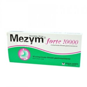 Mezym Forte 10000 x 10cpr gastrorez Berlin Chemie