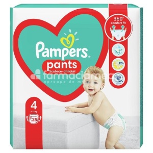 PAMPERS 4 Pants Active Baby 9-15kg, 25 buc
