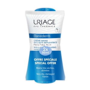 Uriage Bariederm Pachet crema de maini, 2 x 50 ml