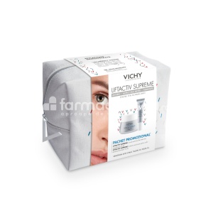 Vichy Liftactiv Supreme Pachet crema- antirid si fermitate piele normal mixta, 50ml si Crema corectoare ochi, 15ml