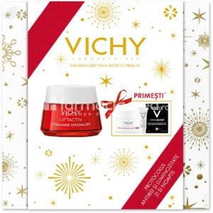 Vichy Pachet Liftactiv Collagen Specialist Crema zi pentru toate tipurile de ten, 50ml