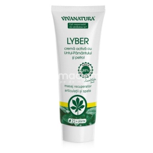 Vivanatura Lyber Crema Activa cu Untul Pamantului si Petrol 250ml