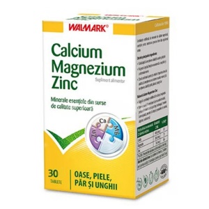 Walmark Calciu Magneziu Zinc x 30cpr