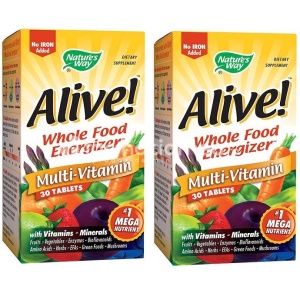 Alive, multivitamine, tonic general, 30 comprimate 1+1 la 50% reducere, Secom