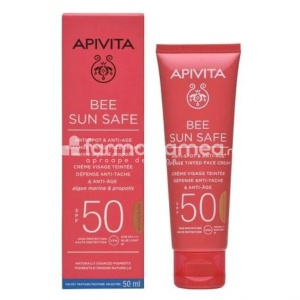 Apivita Sun Crema Protectie Anti-Pete Coloranta SPF50 Golden 50ml