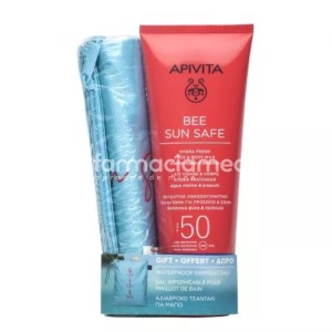 Apivita Sun Pachet Promo Lapte Corp SPF50 200ml & Geanta impermeabila