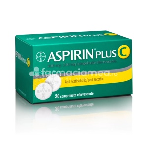 Aspirin Plus C 400mg/240mg x 20cpr eff Bayer