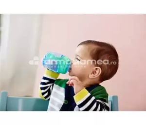 Avent cana cu tetina moale si manere pentru baieti 6+, 200ml - Img 2