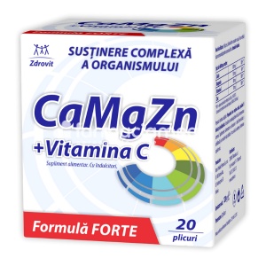 Ca Mg Zn+Vit C Formula Forte x 60plic Zdrovit
