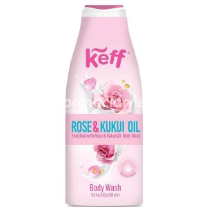 Gel de Dus cu Ulei de Trandafir si Kukui, Sano Keff Rose& Kukui Oil Body Wash, 500 ml