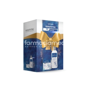 Gerovital H3 Classic Trusa cadou Crema lift hidratanta, 50ml + Emulsie hidratanta demachianta 2 in1, 200 ml