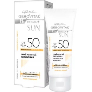 Gerovital H3 Derma+ Sun Crema pentru fata SPF50 Tenta Naturala, 50ml