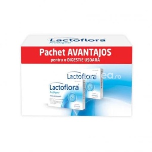 Lactoflora Prodigest Pachet 1+1 Cadou, 10+10 capsule Stada