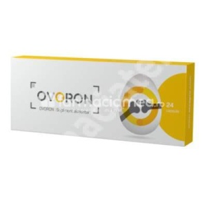 Ovoron, ovomet, curcuma, boswellia, vitamina C, articulatii, creste flexibilitatea articulatiilor si le mentine sanatoase, 24 capsule, Farma-Derma
