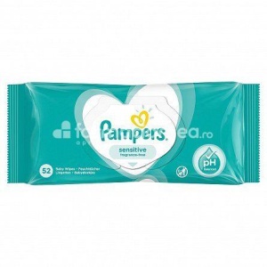 PAMPERS Servetele sensitive, 52buc
