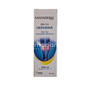 Santaderm Gel cu Heparina 600UI 50ml