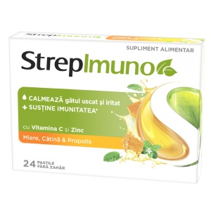 StrepImuno Miere Catina si Propolis x 24pastile Reckitt