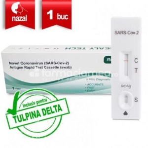 Test rapid Covid -19 antigen nazofaringian, 1 test, Realy Tech