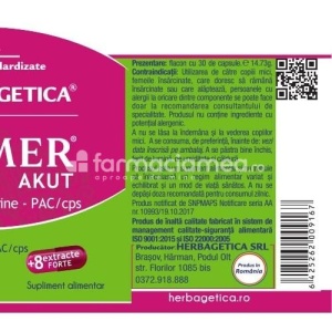 Urimer akut, infectii urinare, elimina disconfortul urinar, efect antioxidant, efect analgezic, Pachet 10 capsule + 10 capsule, Herbagetica - Img 3