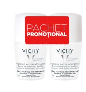 Vichy Homme Deo Bipack Roll on Control 72h 50ml Pachet Promotional