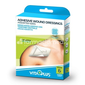 Vitaplus Comprese Asortate cu Margine Adeziva VP62011, 6 bucati
