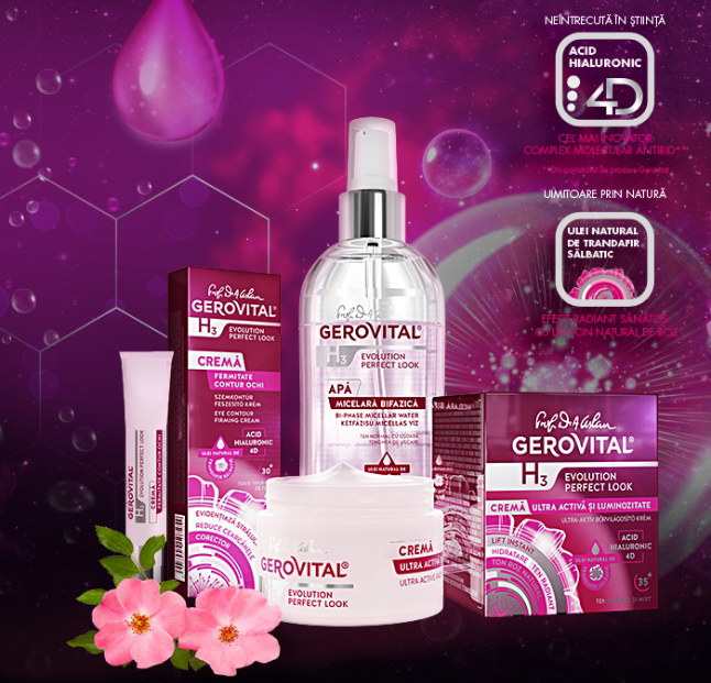 Gerovital H3 Evolution Perfect Look – Frumusețe inteligentă pentru un ten impecabil