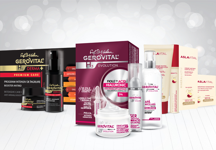 Gerovital: produse pentru regenerare și hidratare