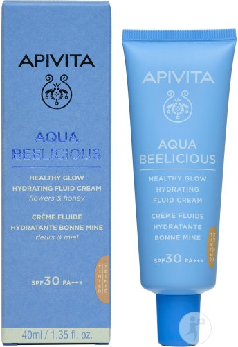 Apivita Aqua Beelicious SPF30 Cremă Fluidă Hidratantă Colorată 40ml - Img 1