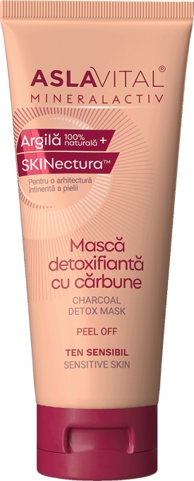 Aslavital Mască Detoxifiantă Cărbune 100ml - Img 1
