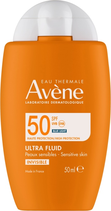 Avène Ultra Fluid Invisible SPF50+ Piele Sensibilă Tub 50ml - Img 1