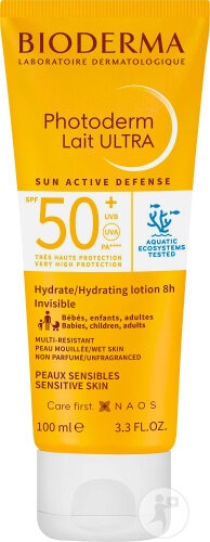 Bioderma Photoderm Lait Ultra Spf50+ Pentru Piele Sensibilă Tub 100ml - Img 1