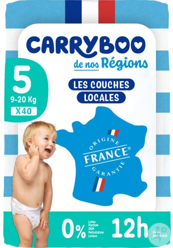 Carryboo Scutece Mărimea 5 12-25kg 40 Bucăți - Img 1