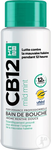 CB12 Mild Apă De Gură Delicată Mai Puțină Mentă Și Mentol 12 Ore 250ml - Img 1