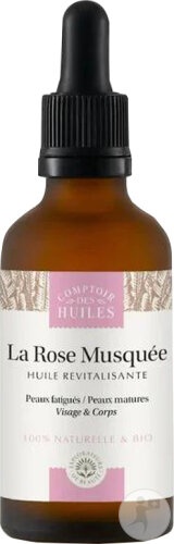 Comptoir Des Huiles La Rose Musquée Ulei Revitalizant Față Și Corp Flacon Picurător 50ml - Img 1