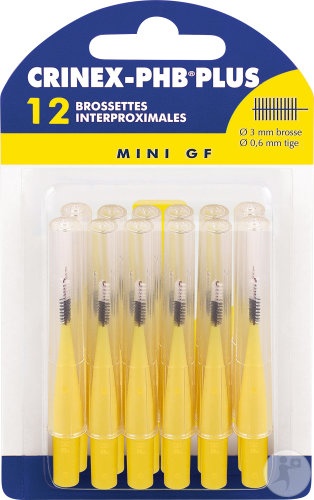 Crinex‑PHB Plus Periuțe Interdentare Mini GF 3mm 12 Bucăți - Img 1