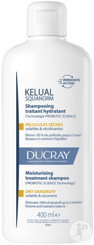 Ducray Kelual Squanorm Șampon Anti Mătreață Uscată Calmanta 400ml - Img 1