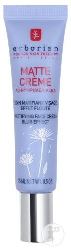 Erborian Matte Crème Cremă Matifiantă Cu Nufăr Alb Efect Blur 15ml - Img 1